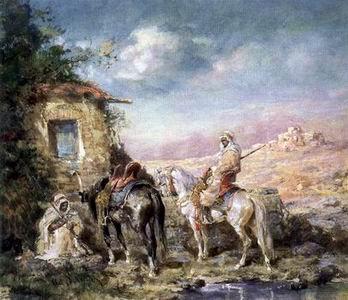 unknow artist Arab or Arabic people and life. Orientalism oil paintings  366 Spain oil painting art